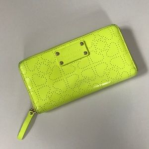 Kate Spade neon green wallet